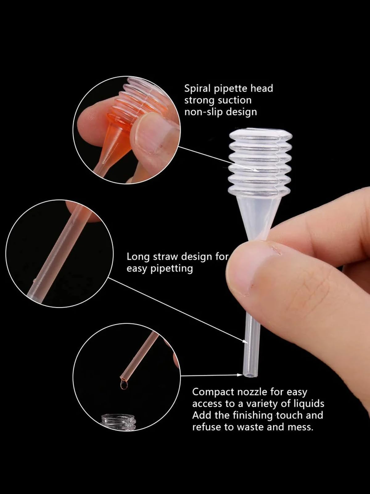 8-Piece Perfume Refill Pump Kit - Includes 4 Mini Droppers & 4 Aluminum Funnels for Refillable Perfume Atomizer Bottles - Perfect for Travel, DIY Perfume Mixing, and Fragrance Transfer