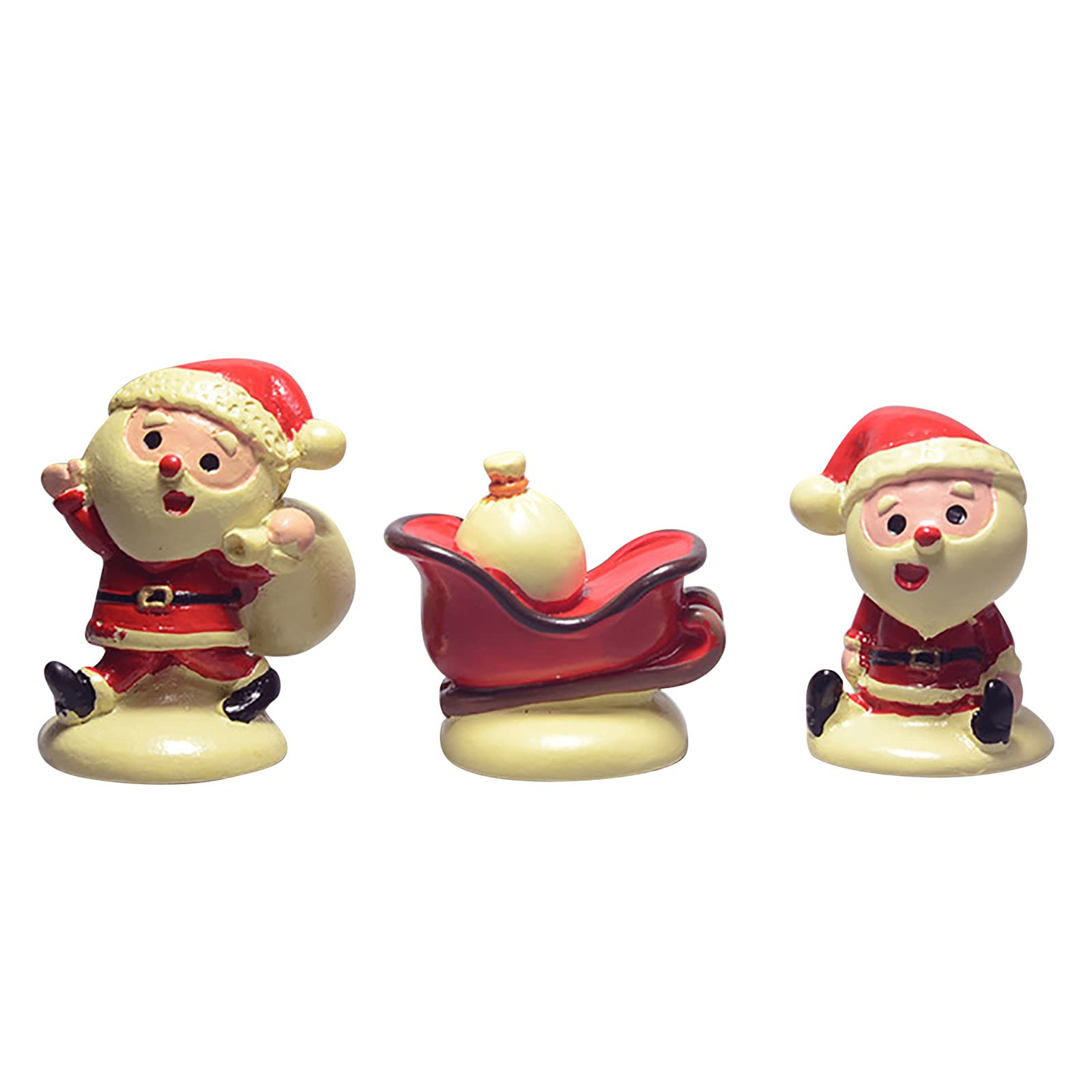 Cute Christmas Ornaments - Small Doll Decorations for Home & Room Decor - Holiday Statues & Scenes - Perfect for Tree, Mantel, and Gift Giving