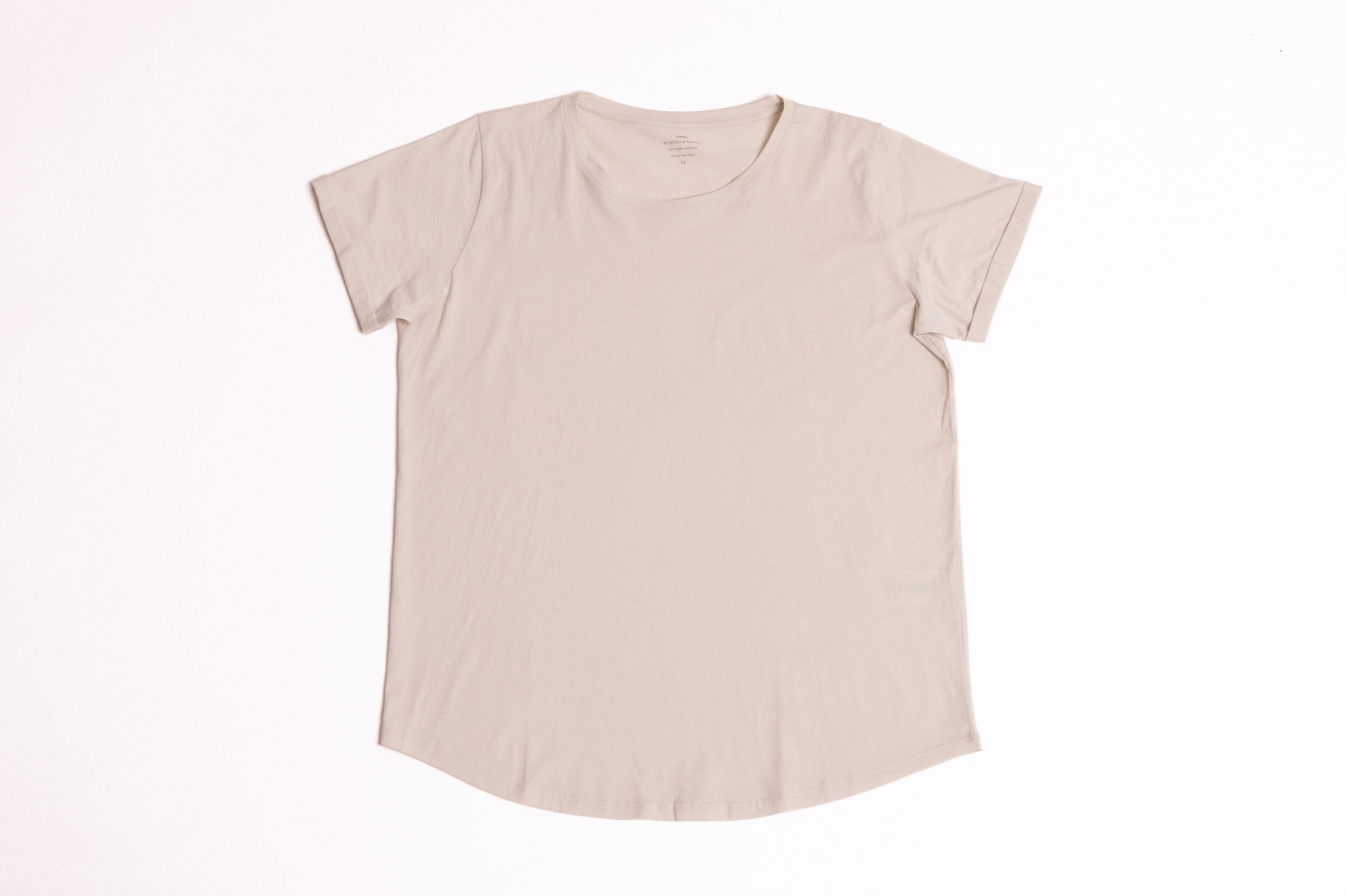 Premium Pima Cotton Men's T-Shirt - Light Gray Crewneck Tee - Soft & Breathable Fabric - Perfect for Casual Wear, Travel & Everyday Comfort