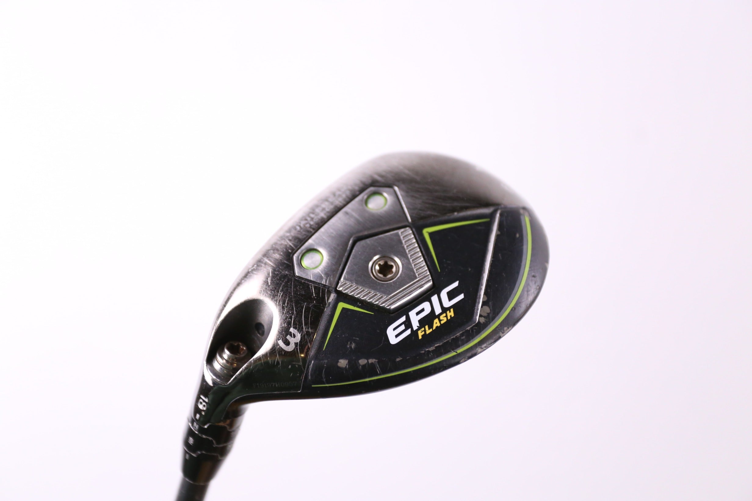 Used Callaway Epic Flash 3H Hybrid Golf Club - Left Handed 18° Stiff Flex for Men | Perfect for Long Fairway Shots & Rough Recovery