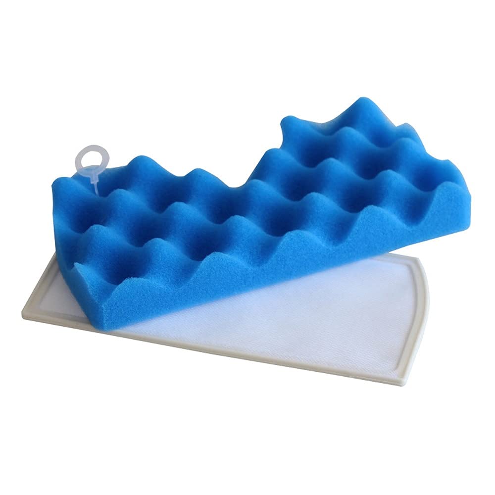 Samsung Vacuum Cleaner Accessories - 1 Set Blue Sponge Filter & 1 Set HEPA Dust Filter for DJ63-00669A SC43-47 SC4520 SC4740 VC-9625 VC-BM620 Models | Perfect for Pet Hair, Allergies & Deep Cleaning | Light Blue Color