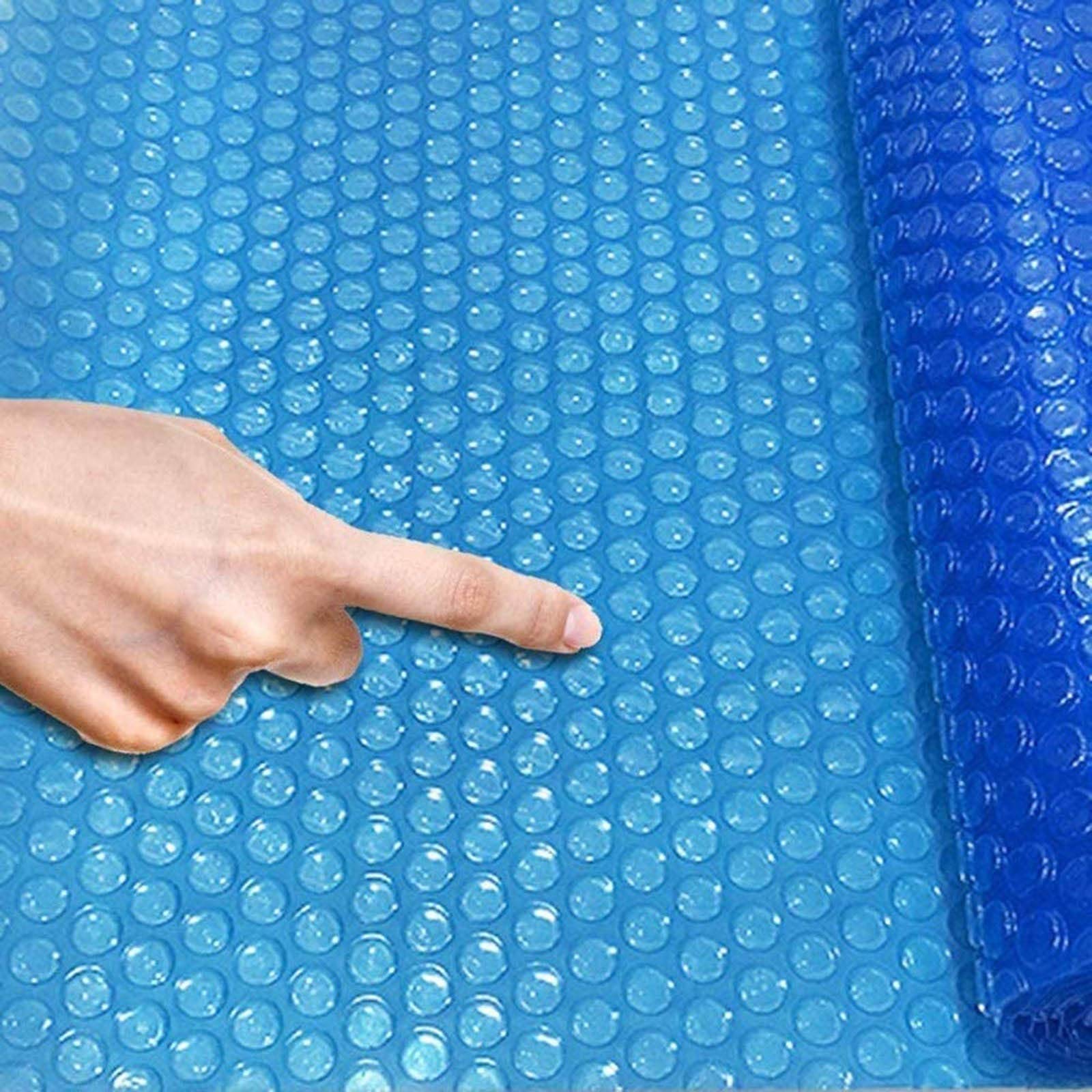 Heavy Duty Solar Pool Cover - Rectangle Bubble Heating Blanket with Grommets for Inground & Above Ground Pools | Summer & Winter Insulation | UV Resistant Tarpaulin (6ft x 19ft/2m x 6m) | Perfect for Backyard, Family Swimming & Energy Savings