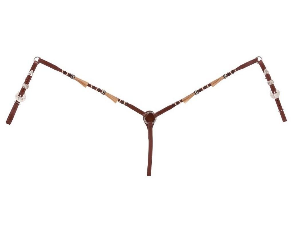 Royal King Rolled Braided Tassel Breast Collar for Horses - Elegant Equestrian Show & Parade Accessory - Perfect for Dressage, Western Riding & Photo Shoots