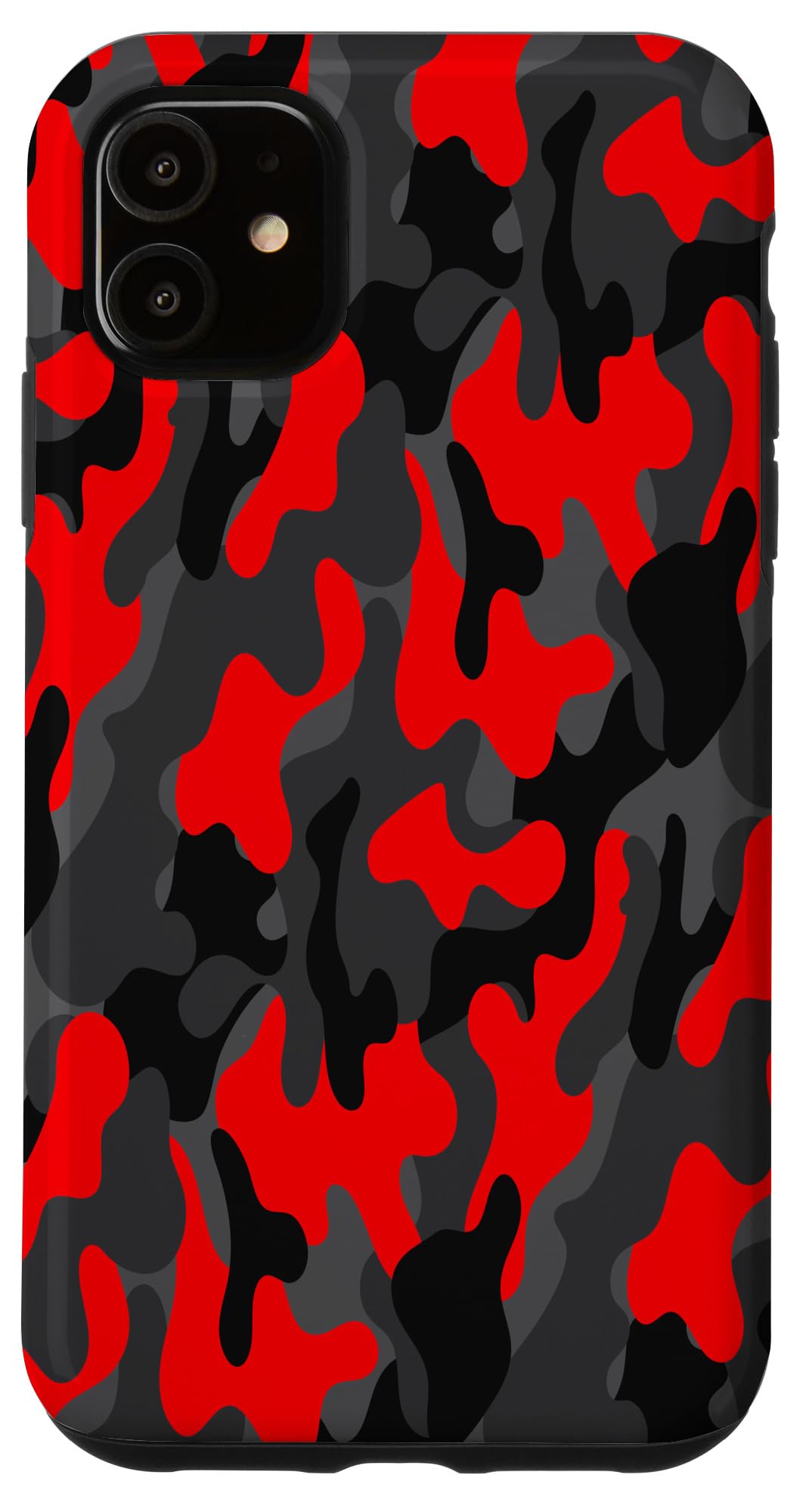 iPhone 11 Red Camo Case - Durable Protective Cover for iPhone 11 - Perfect for Outdoor, Travel & Daily Use
