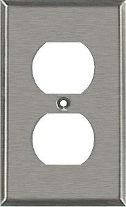 Stainless Steel Single Outlet Wall Plate - Durable & Stylish Cover for Home & Office Electrical Outlets