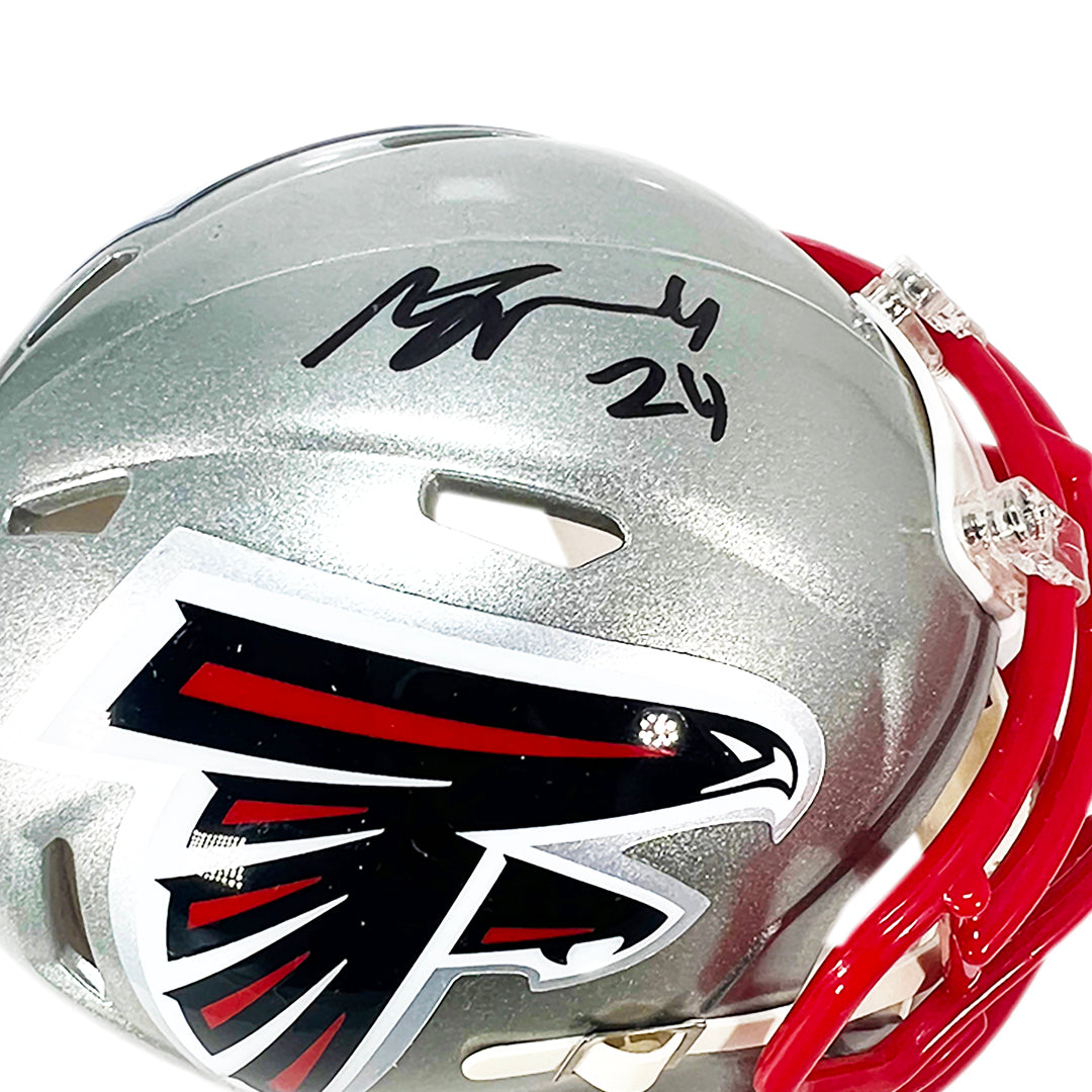 AJ Terrell Autographed Atlanta Falcons Mini Football Helmet - Beckett Certified - Perfect for Collectors, Sports Memorabilia Displays & Falcons Fan Gifts