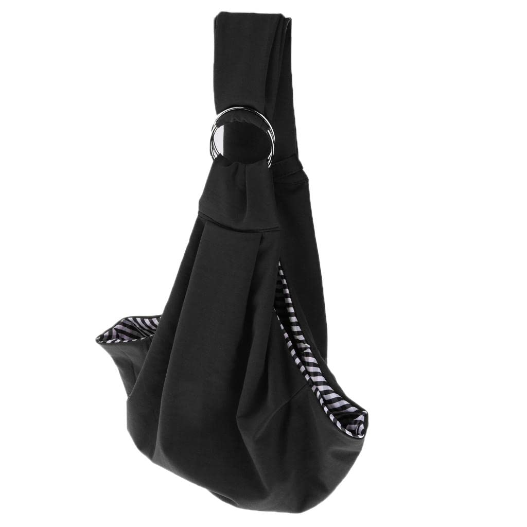 Enakshi Pet Carrier Sling Bag for Dogs & Cats - Adjustable Shoulder Strap, Travel Tote Backpack Holder in Black | Portable Pet Supplies for Hiking, Shopping & Vet Visits