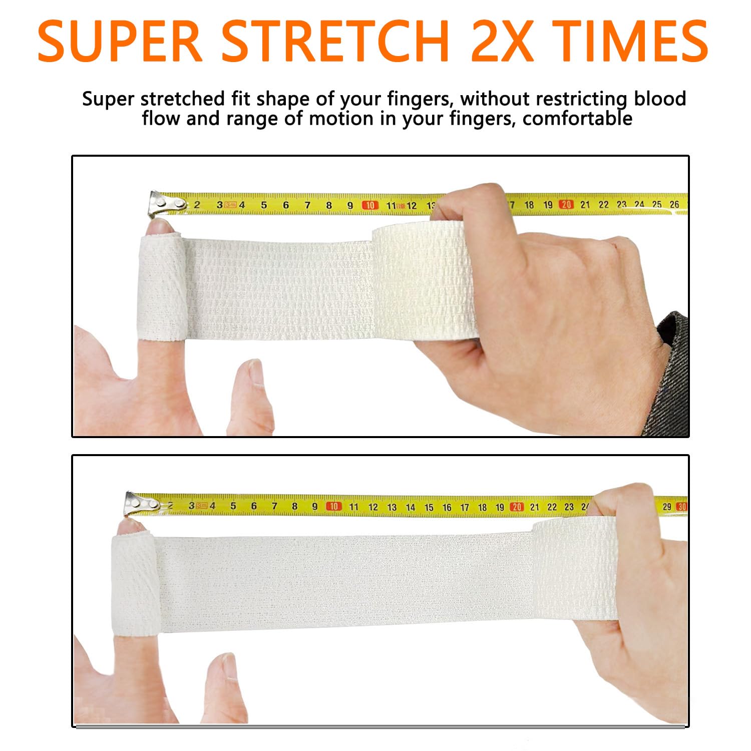 ANAMPION Weightlifting Hook Grip Tape - 4 Rolls (23ft Each) | Comfortable & Stretchy Athletic Thumb Tape for Weight Lifting, CrossFit & Gym Training | Protects Thumbs, Wrists & Fingers | Ideal for Powerlifting, Deadlifts & Olympic Weightlifting
