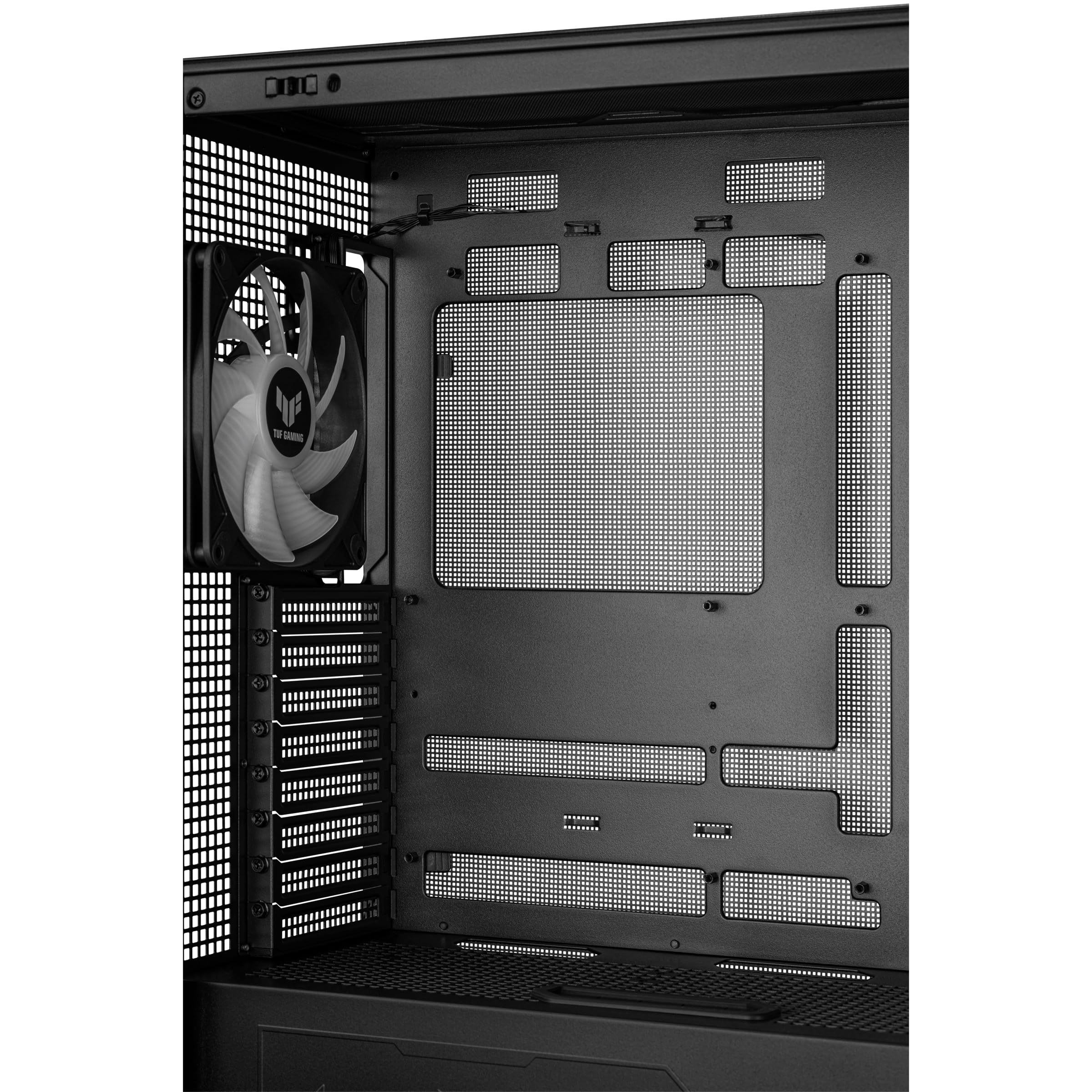 ASUS TUF Gaming GT302 ARGB ATX Mid-Tower PC Case with 4x140mm ARGB Fans - High Airflow & Static Pressure, Interchangeable Side Panel, Detachable Top Panel, Hidden-Connector MB Support - Perfect for Gaming Rigs & High-Performance PC Builds