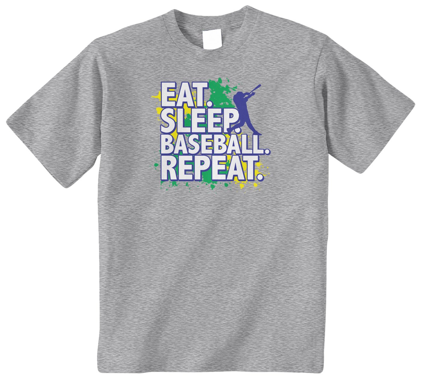 Threadrock Big Boys' Eat Sleep Baseball Repeat Youth T-Shirt - Comfortable Cotton Baseball Tee for Boys - Perfect for Little League Games, Practice & Casual Wear