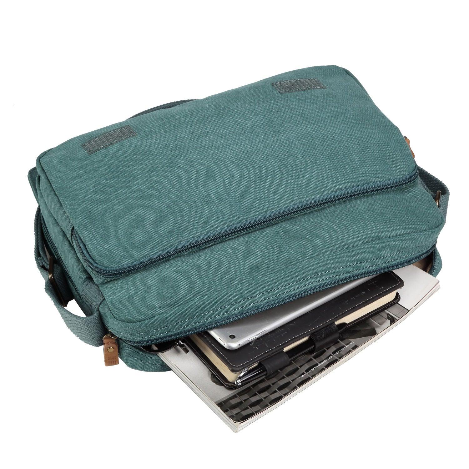 TRP0241 Troop London Classic Canvas Messenger Bag - Stylish & Durable Crossbody Bag for Men & Women - Perfect for Work, Travel & Everyday Use