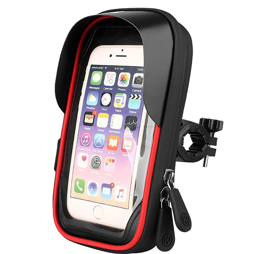 X-Energy Bike Phone Holder Mount - Waterproof Handlebar Bag with 360° Rotation for Road Bikes & eBikes - Sensitive TPU Touch-Screen Compatible with Phones Under 6.8