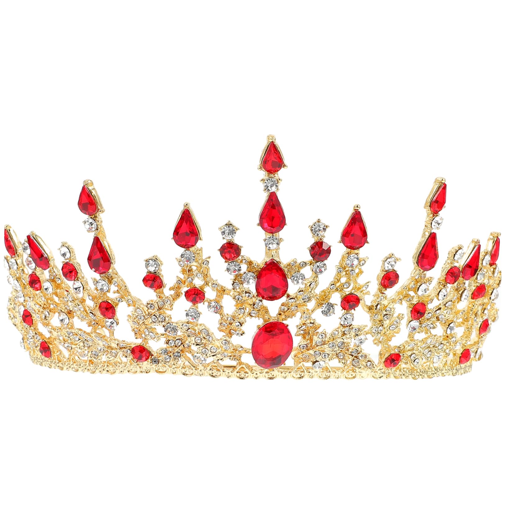 POPETPOP Baroque Style Rhinestone Bridal Crown - Wedding Headdress with Pearls for Brides, Girls, Prom & Party | Elegant Hair Accessory for Weddings, Special Occasions & Formal Events