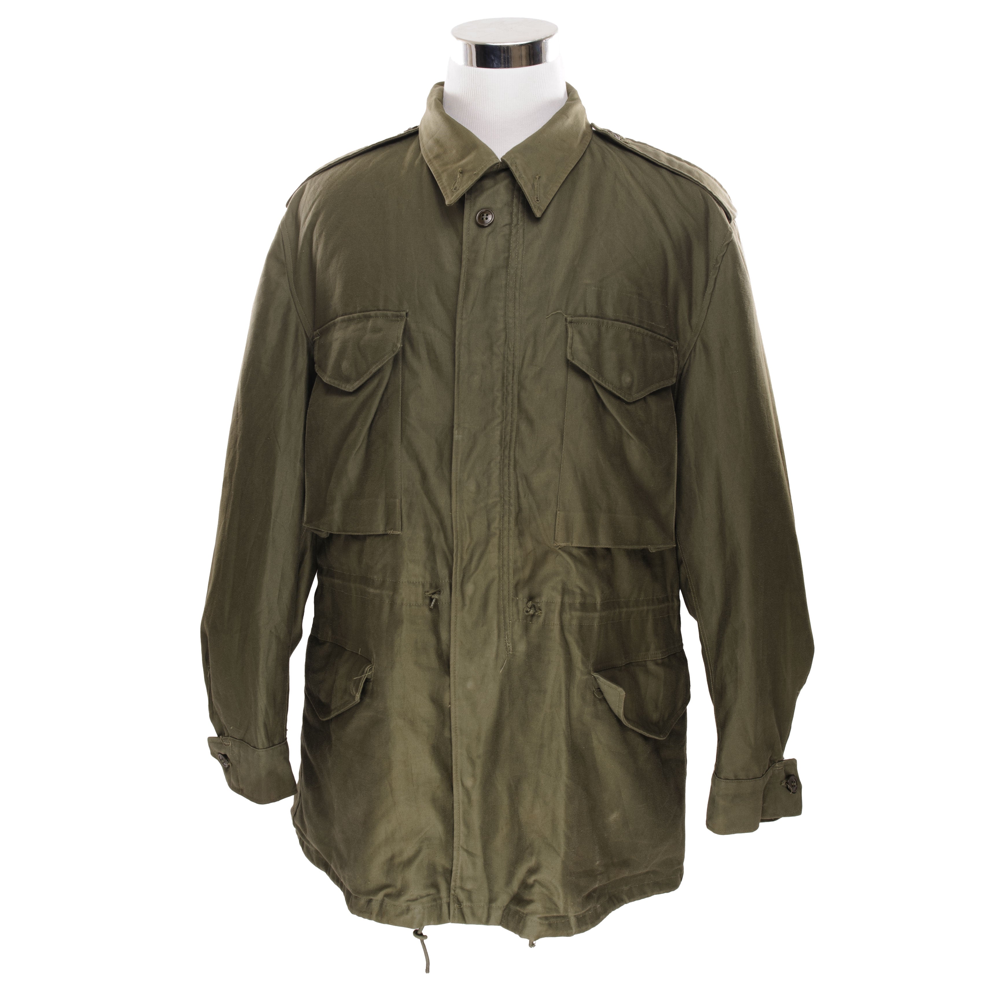 Vintage US Army M-1951 M51 Field Jacket - Korean War Era Military Surplus - Size Large Regular - Durable Outdoor Workwear & Historical Reenactment Gear