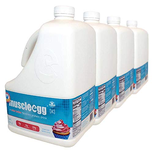 4 Gallons Cage-Free Liquid Egg Whites by MuscleEgg - Perfect for Baking Cakes, Protein Shakes & Healthy Cooking