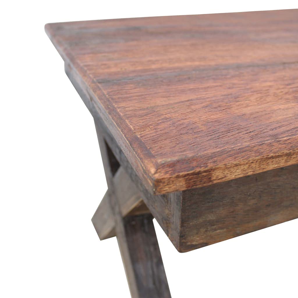 Rustic Solid Reclaimed Wood Coffee Table - 43.3