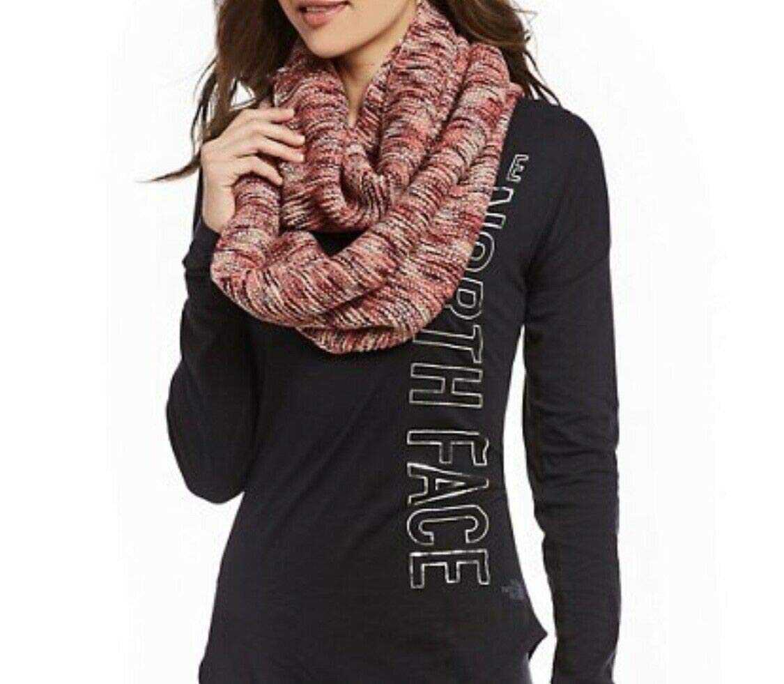 The North Face Women's Pearl Stitch Scarf - Fig/Faded Rose Spacedye - Soft Winter Accessory for Hiking, Travel & Outdoor Adventures