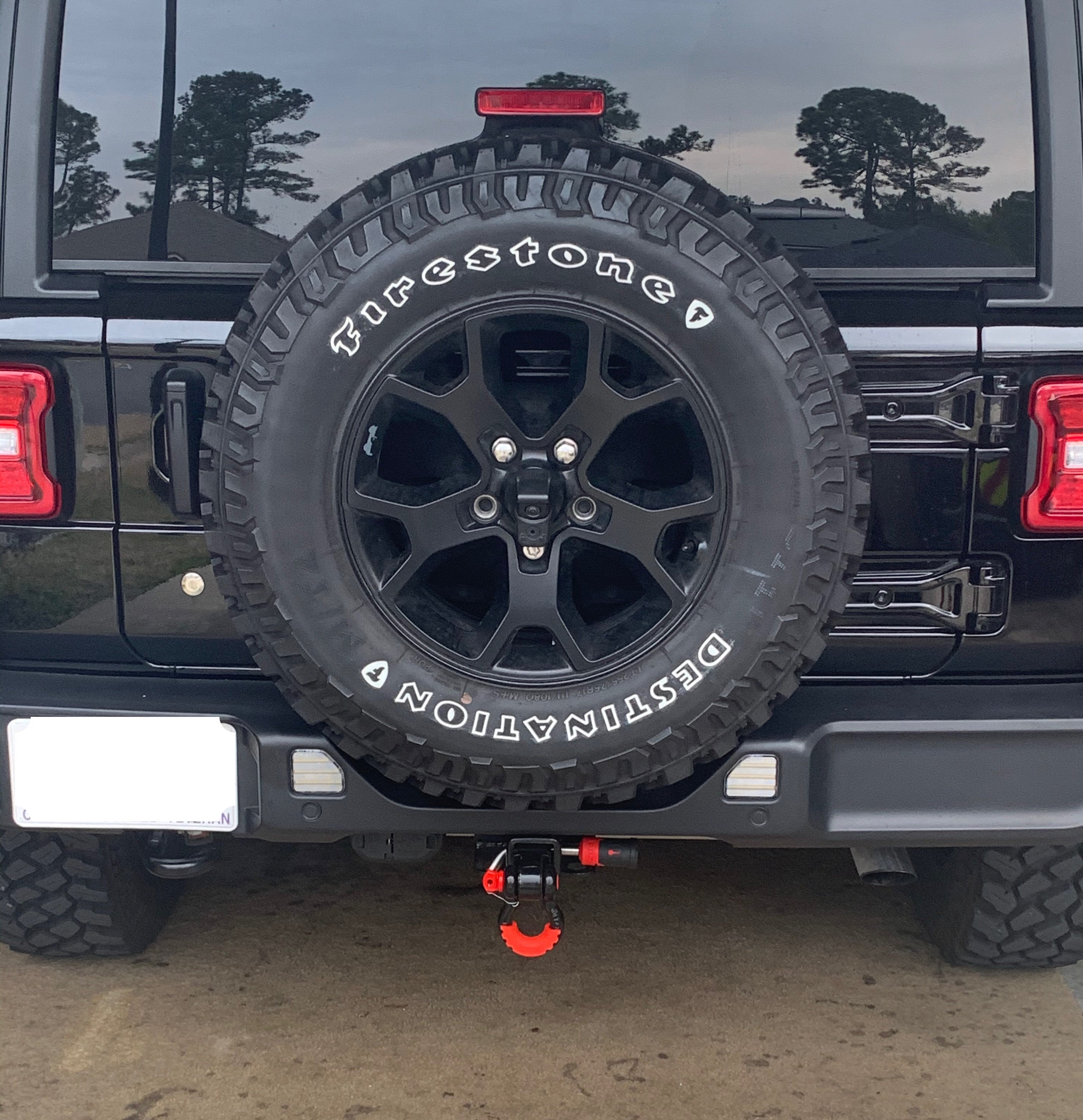 Clear Lens White LED Rear Bumper Reflector Light Kit for 2018+ Jeep Wrangler JL - Upgrade Your Off-Road Safety & Style for Night Driving & Trail Adventures