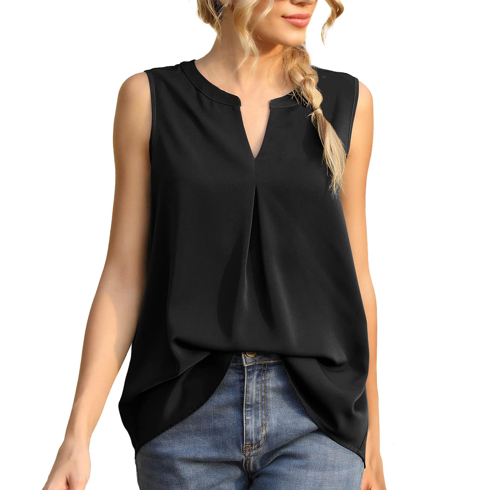 Women's Loose Fit Tank Tops - Athletic Gym Sleeveless Shirts, Trendy Retro Yoga Tops & Casual Tunic Blouses for Workout, Yoga & Everyday Wear