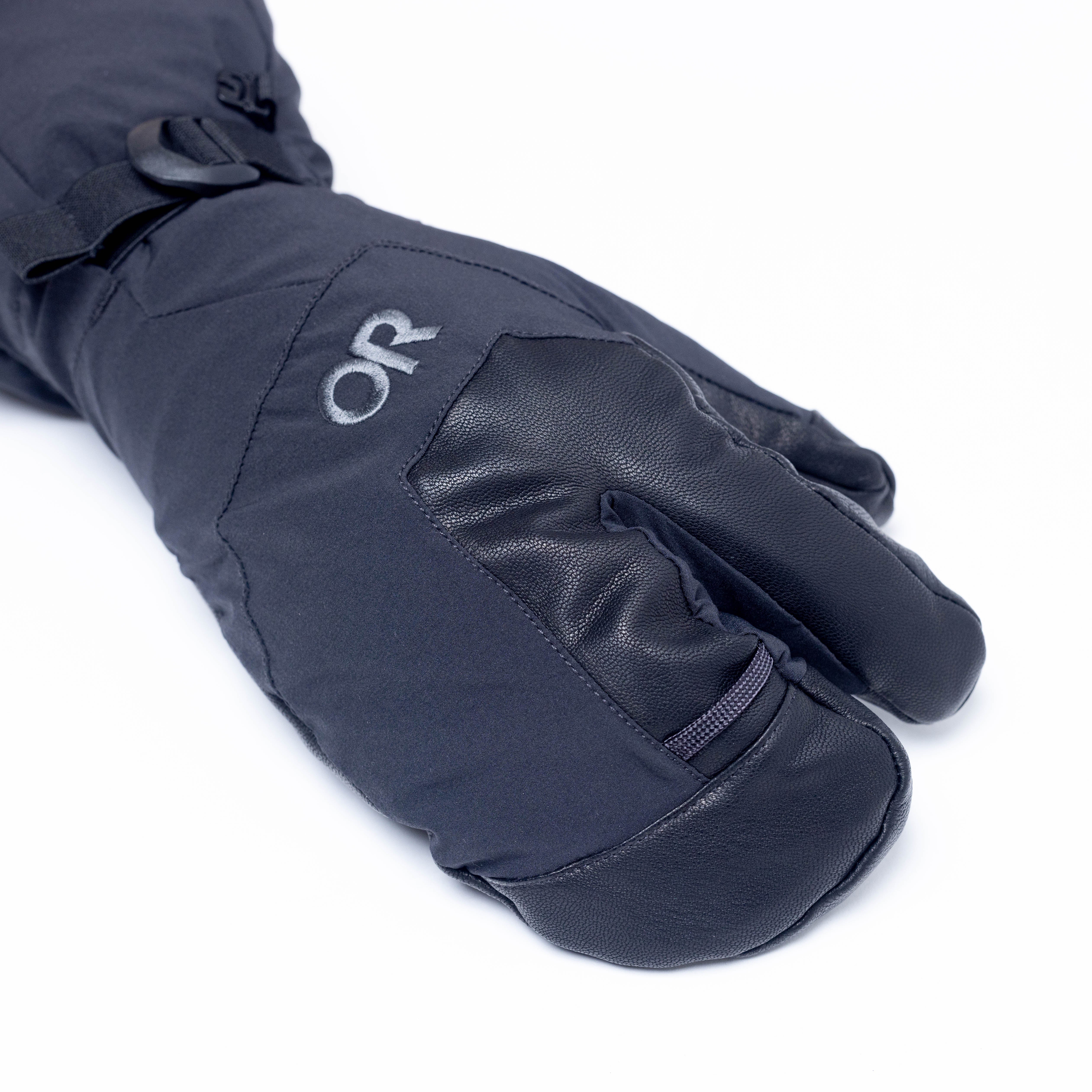 Arete Modular GORE-TEX 3 Finger Gloves - Waterproof & Windproof Outdoor Gloves for Skiing, Hiking, and Cold Weather Activities