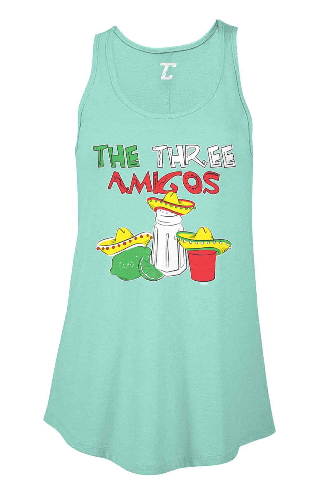Women's Cinco De Mayo The Three Amigos Tequila Flowy Tank Top - Perfect for Mexican Fiesta, Summer Parties & Casual Wear