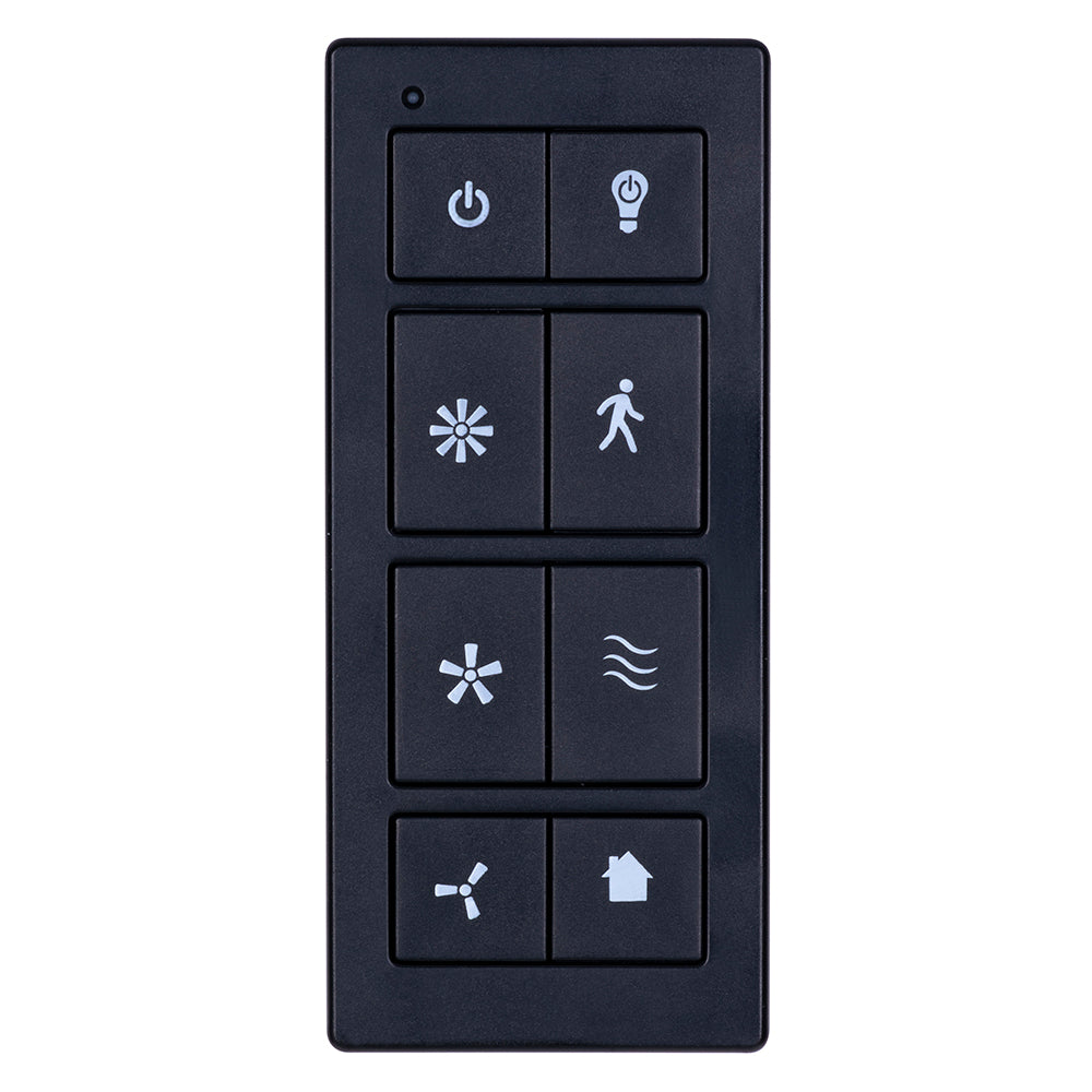 Universal Ceiling Fan Remote Control Kit with Wall Mount - Matte Black - Easy Installation for Living Room, Bedroom & Office