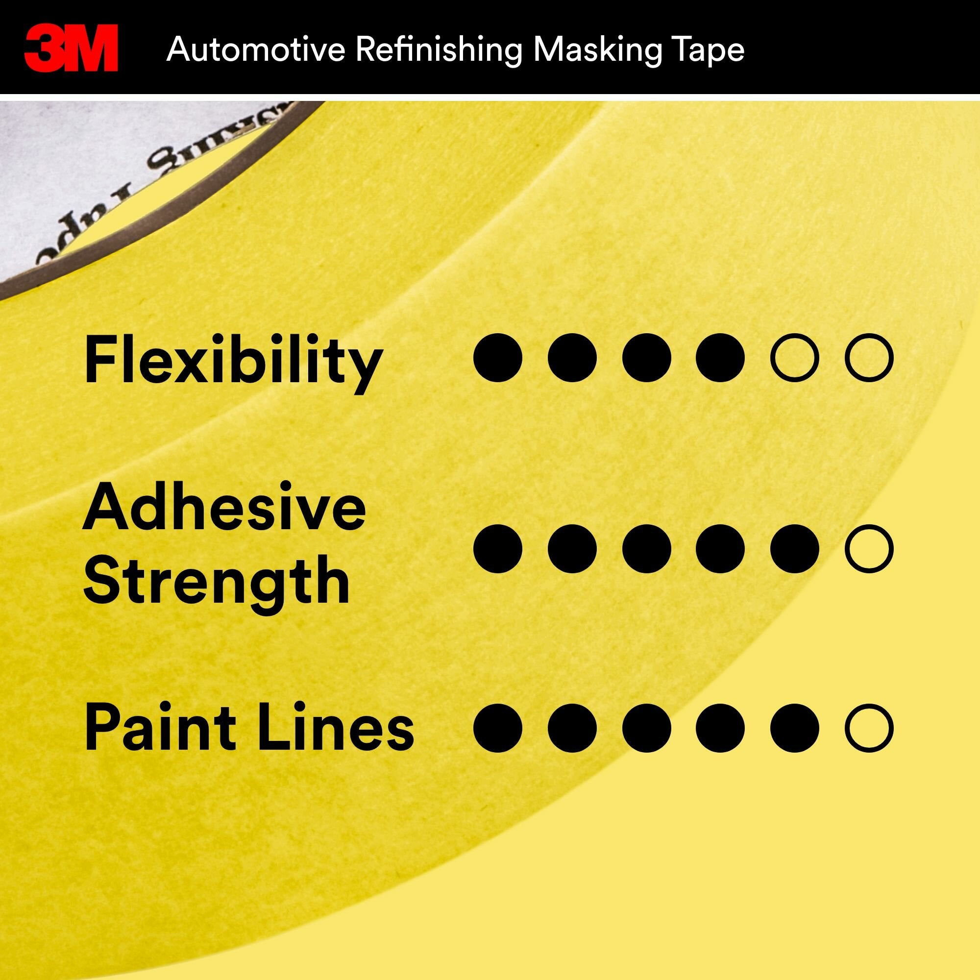 3M Automotive Refinish Masking Tape 03425 - 36mm x 32m (1.4