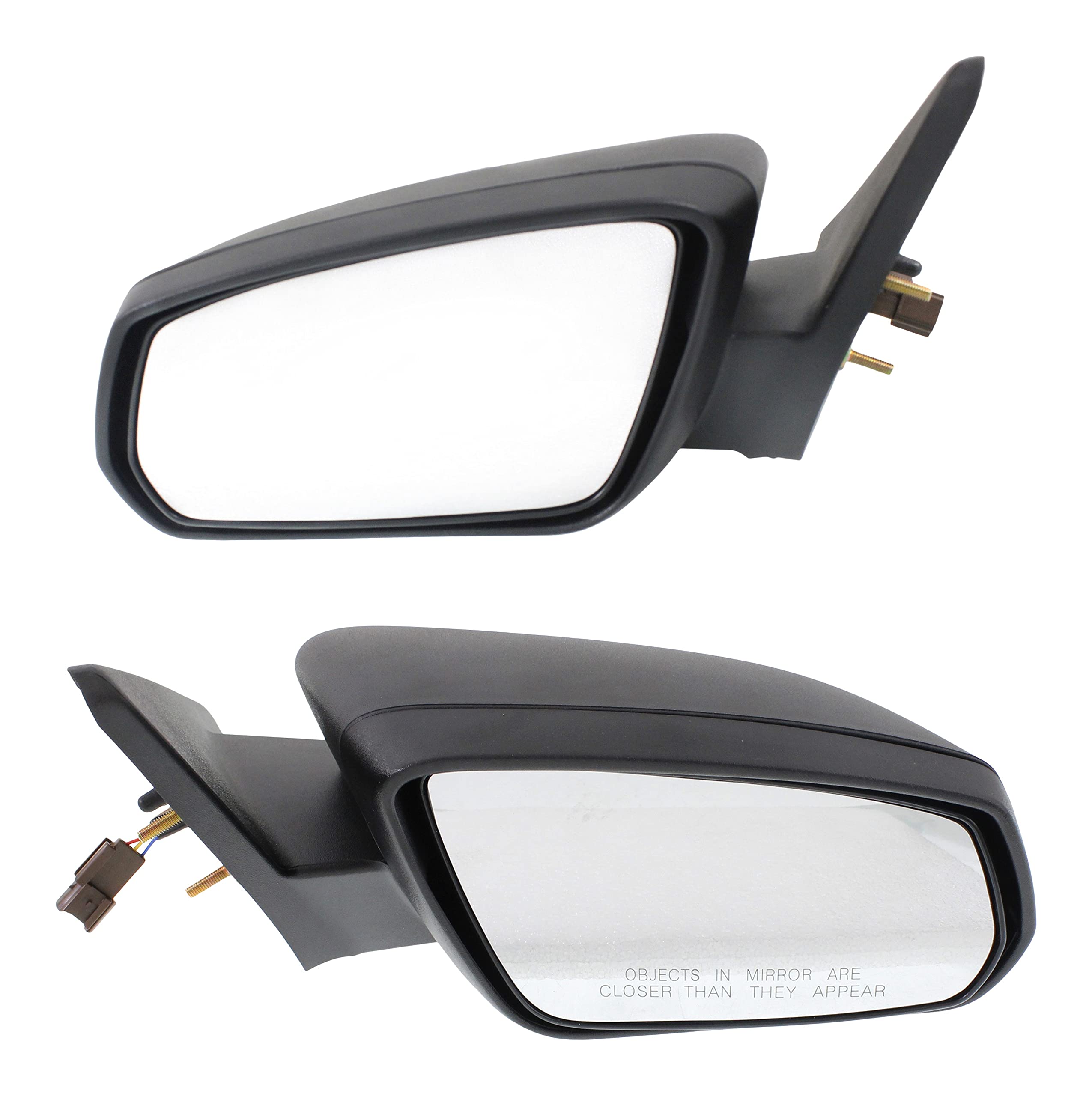 2010 Ford Mustang Power Side Mirrors - Driver & Passenger Side with 2 Caps | Kool Vue Replacement Mirrors for Enhanced Visibility & Safety | Perfect for Daily Commuting & Road Trips