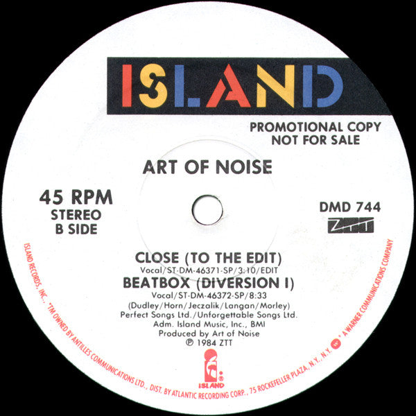 Art Of Noise - Close (To The Edit) 12