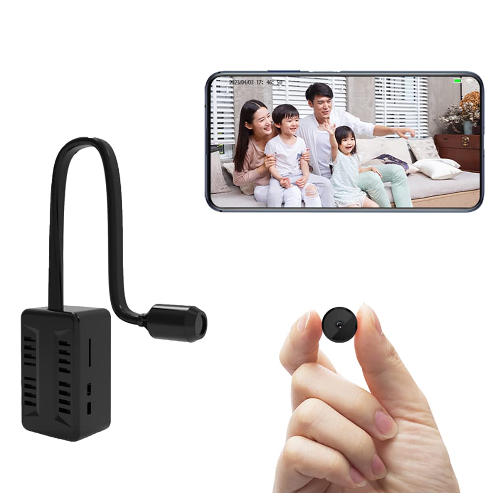 VIULISECTY Spy Camera - Hidden WiFi Wireless Nanny Cam with Phone App, DIY Tiny Covert HD 1080P Video Recorder with Motion Detection for Home & Office Security - Perfect for Indoor Monitoring, Baby Watching, and Pet Surveillance
