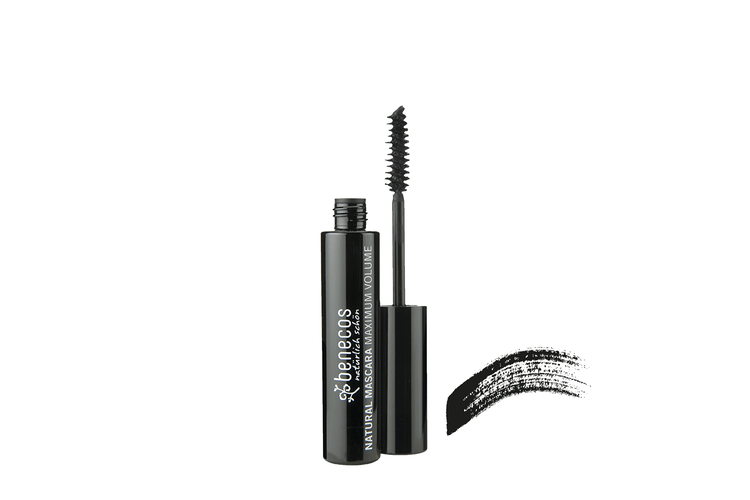 Benecos Natural Maximum Volume Mascara - Deep Black | Vegan, Cruelty-Free & Hypoallergenic for Sensitive Eyes | Perfect for Everyday Wear & Special Occasions