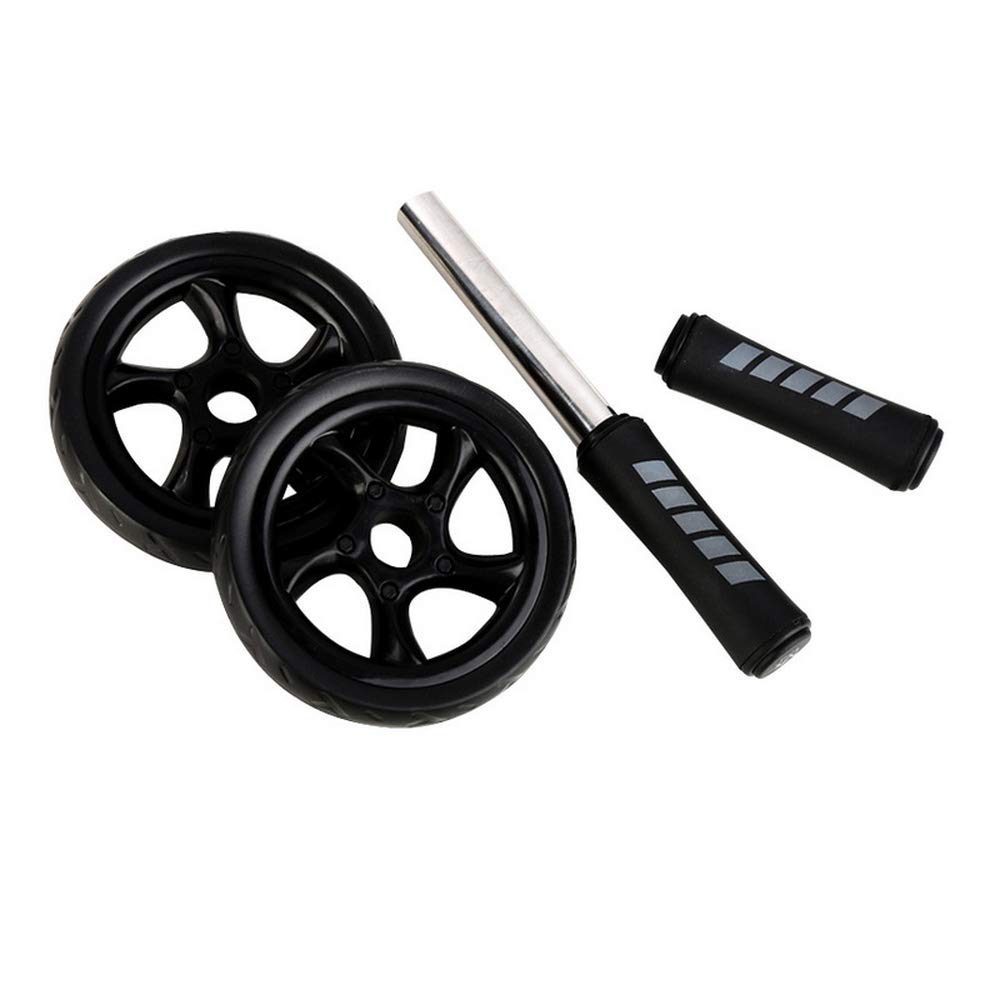 OLSZNDH Silent Ab Wheel with Non-Slip Mat - Dual Roller Core Workout Equipment for Home Gym & Fitness Training | Perfect for Abs, Core Strengthening & Full-Body Exercises