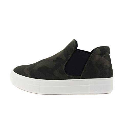 Women's Chelsea Canvas Platform Sneakers - Cushioned Foam Sole, Comfortable & Stylish for Casual Wear, Walking & Outdoor Activities