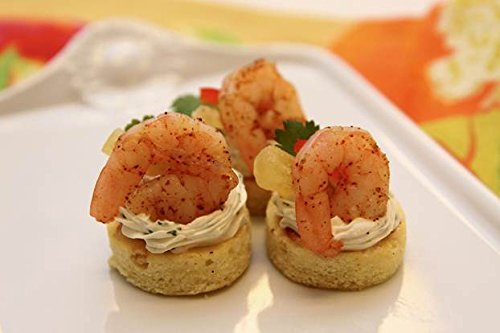 Premium Frozen Island Shrimp Canapes - Gourmet Seafood Appetizer Tray (50 Pieces) | Perfect for Parties, Weddings & Holiday Gatherings