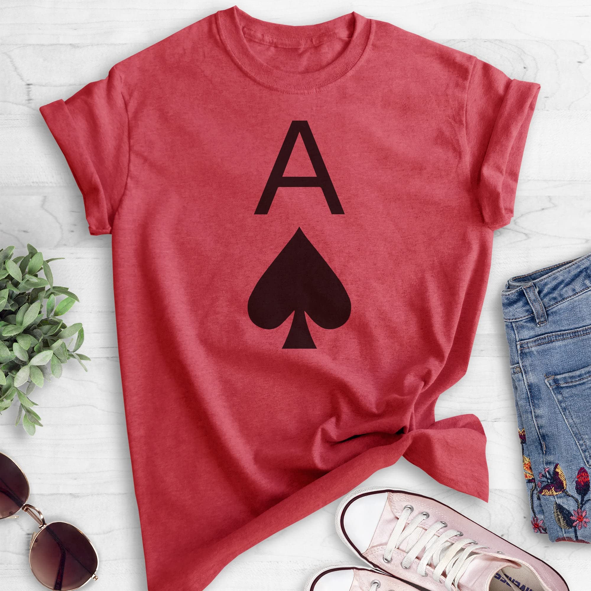 Ace of Spades T-Shirt - Unisex Poker Card Design Tee for Men & Women | Perfect for Casino Nights, Poker Parties & Card Game Lovers