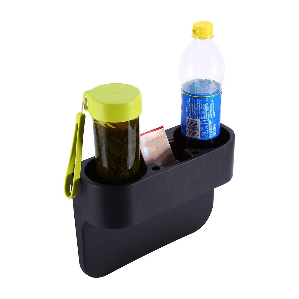 GOTOTOP Universal Car Seat Cup Holder & Organizer - Multi-functional Car Storage Box for Drinks, Coffee, Water - Perfect for Road Trips, Commuting, and Family Travel