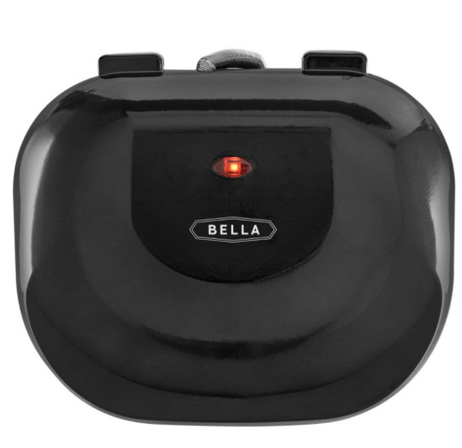 BELLA 17171 Electric Indoor Grill - Nonstick Surface, Adjustable Temperature, Perfect for Burgers, Steaks & Paninis - Ideal for Small Kitchens, Apartments & Quick Meals