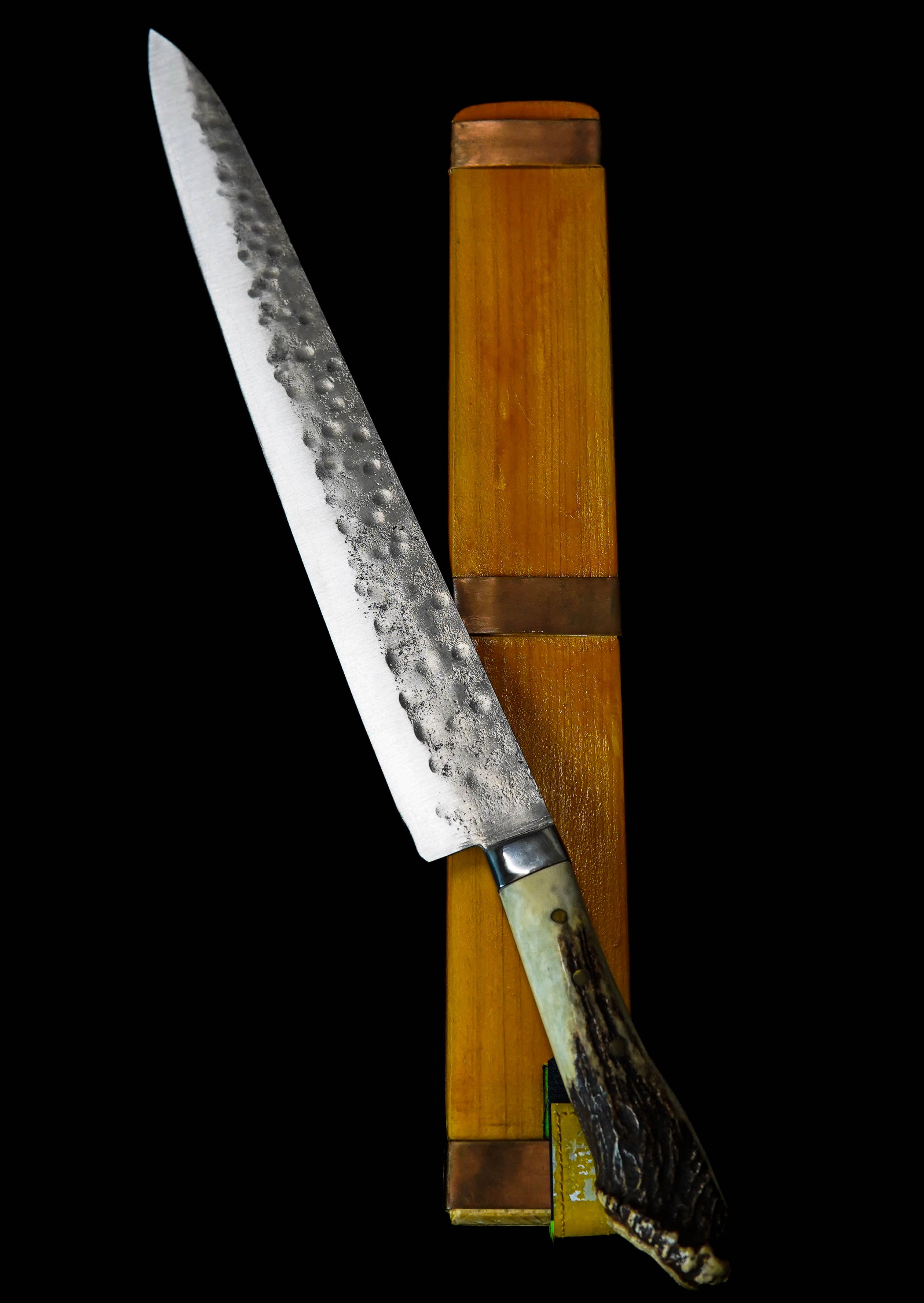 Premium Fujiwara Teruyasu 360mm Sujihiki Japanese Slicing Knife with Custom Wooden Handle - Perfect for Sushi, Sashimi & Meat Carving