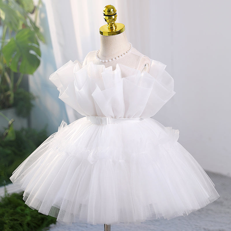 Baby Girl Christening Dress | Toddler Birthday Party Gown | Yellow Puffy Princess Dress for Special Occasions | Baptism, First Communion & Photo Shoots
