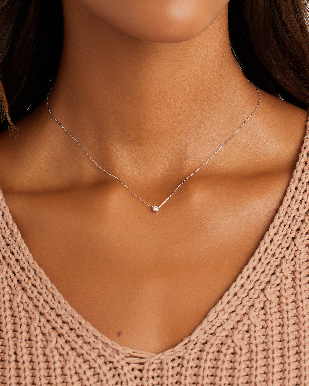 Elegant Classic Diamond Necklace for Women | 14K Gold Pendant Jewelry Gift for Anniversary, Wedding & Special Occasions