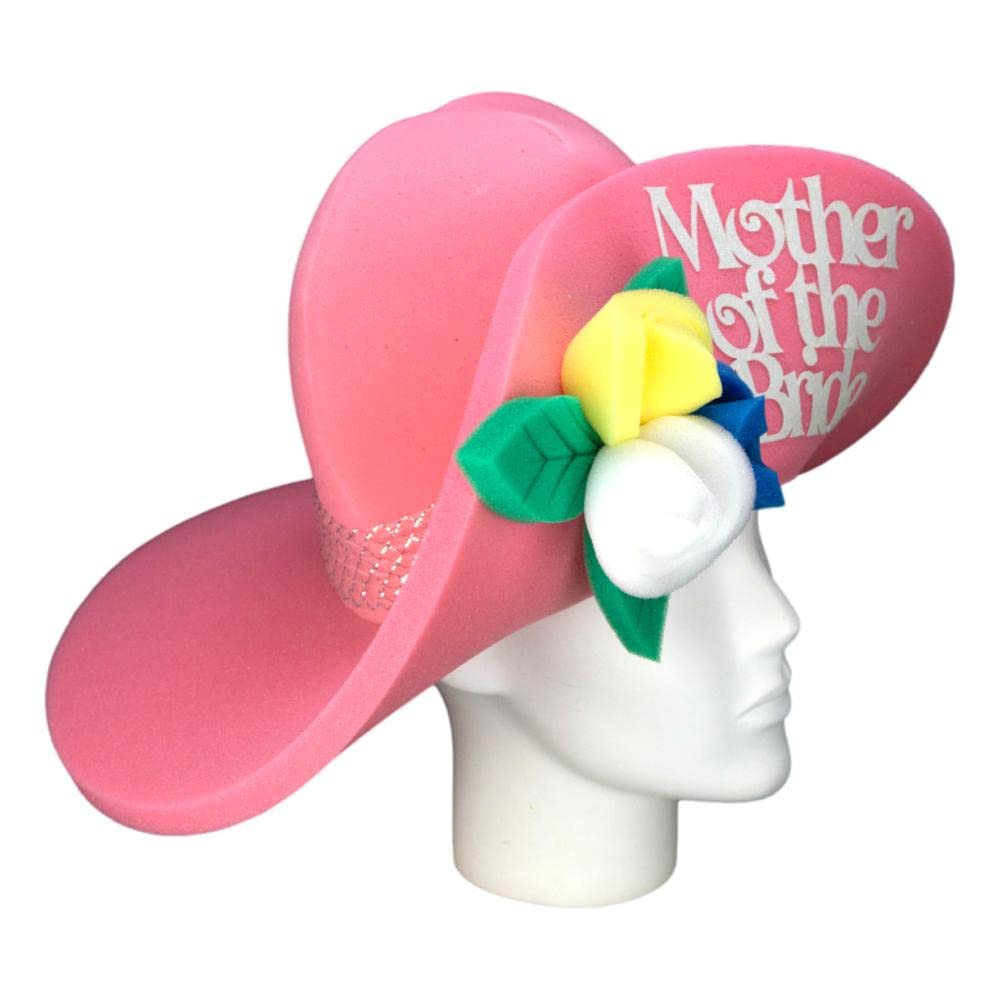 Foam Party Hats for Weddings - Mother of the Bride, Bride to Be, Future Mrs, Bridal Party & Bachelorette Accessories - Perfect for Bridal Showers, Bachelorette Parties & Wedding Celebrations