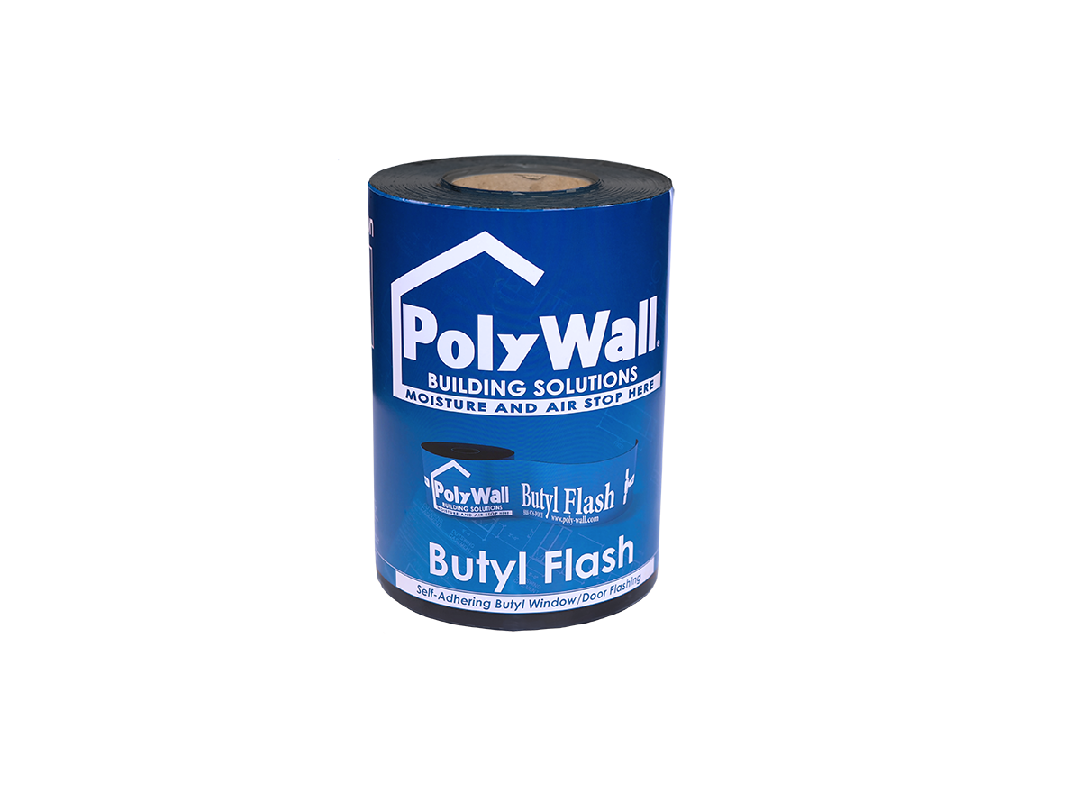 PolyWall Butyl Flash Window Flashing 9”x 100’ Roll - Self-Adhesive Waterproof Sealant Tape for Window & Door Installation, Roof Repairs, and Construction Projects