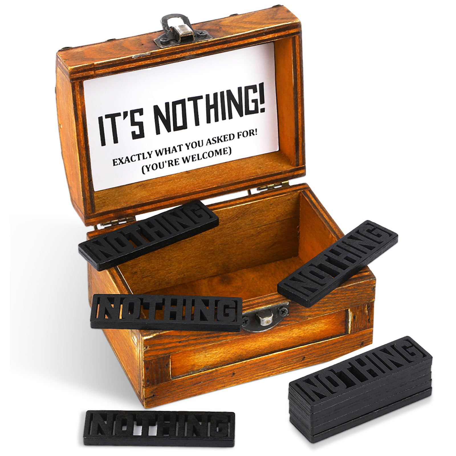 The Gift of Nothing - Hilarious Funny Gag Gift Box for People Who Have Everything | Unique Prank Birthday Gifts for Women & Men | Perfect for White Elephant Parties, Office Pranks & Novelty Gift Exchanges
