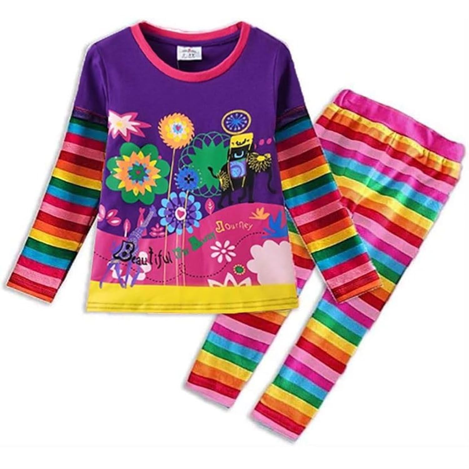 VIKITA Toddler Girls Winter Outfits - Cute Kids Shirts & Leggings Clothing Sets for 1-5 Years, Warm Birthday Gifts for Holidays & Playdates