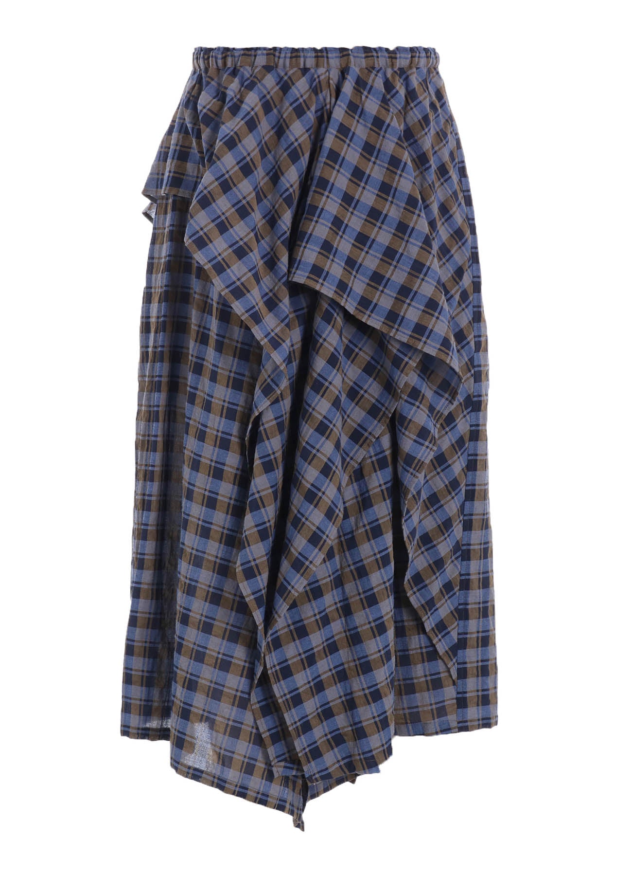 Soft & Breathable Cotton Cupro Mini Plaid Drape Pants for Women - Stylish Lounge & Casual Wear for Home, Travel & Everyday Comfort