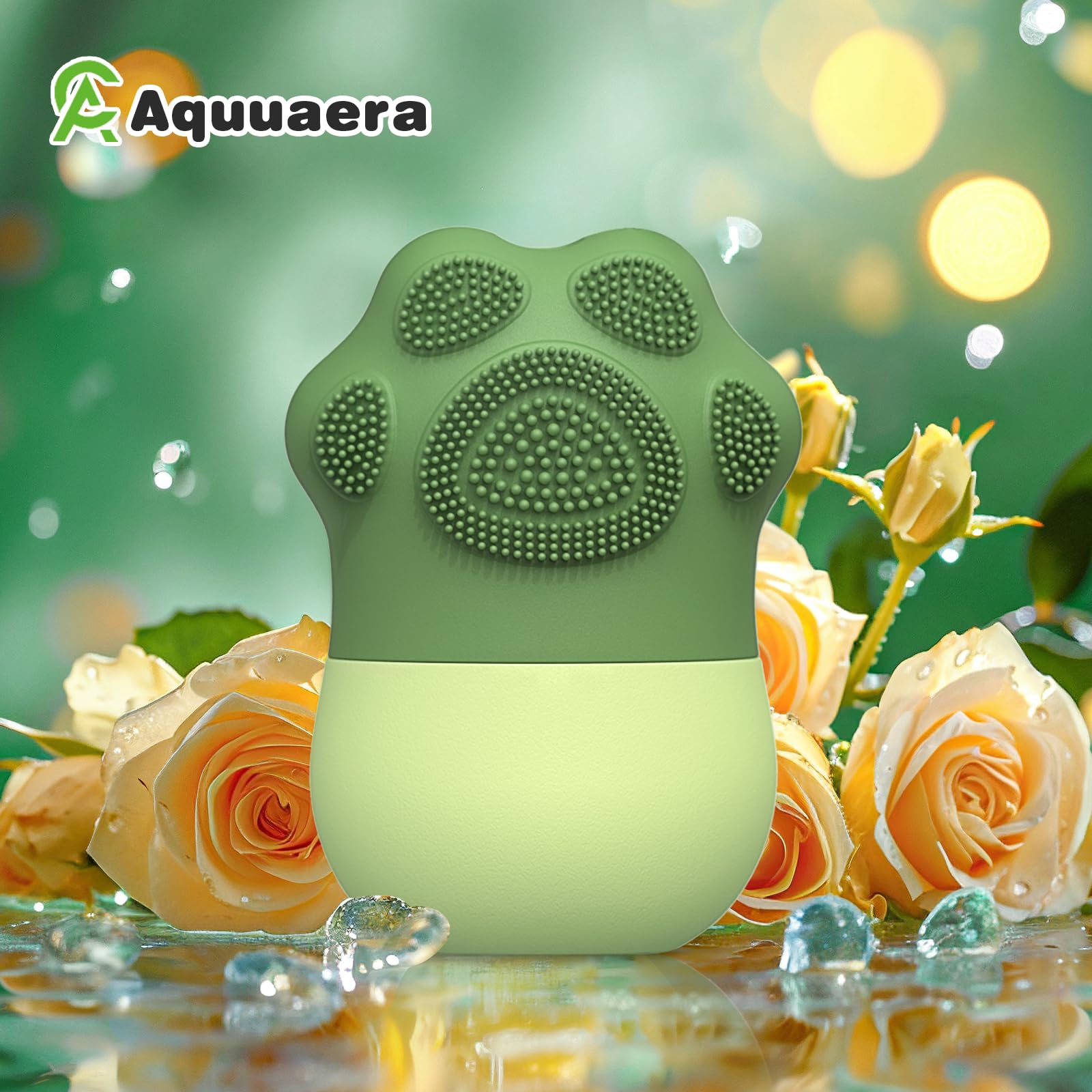 Reusable Ice Face Roller for Women & Men - Cooling Massage Tool for Puffy Eyes, Migraine Relief & Skin Care - Silicone Cat Claws Design (Green) | Perfect for Morning Routine, Spa Days & Post-Workout Recovery