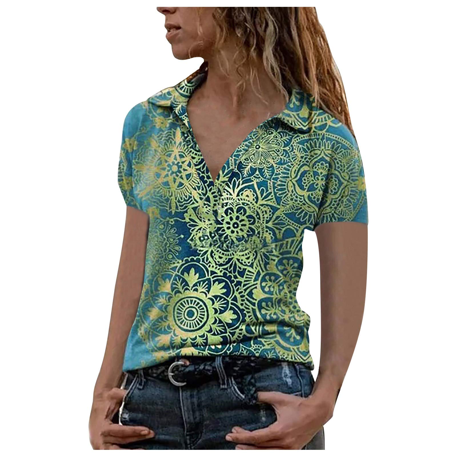 Stylish Women's Short Sleeve T-Shirts - Casual Comfortable Cotton Tops for Everyday Wear | Perfect for Work, Weekend & Summer Outfits