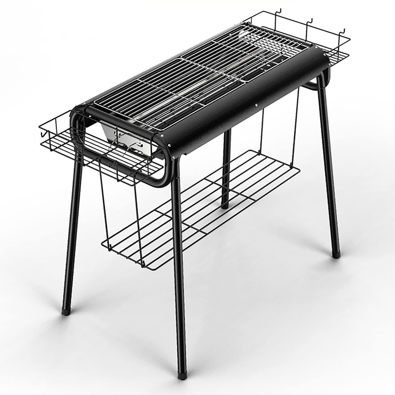 Foldable Portable Charcoal Grill - Stainless Steel Camping BBQ Grill for Outdoor Picnic, Backyard, Beach & Tailgating - Compact & Lightweight for Easy Travel Cooking