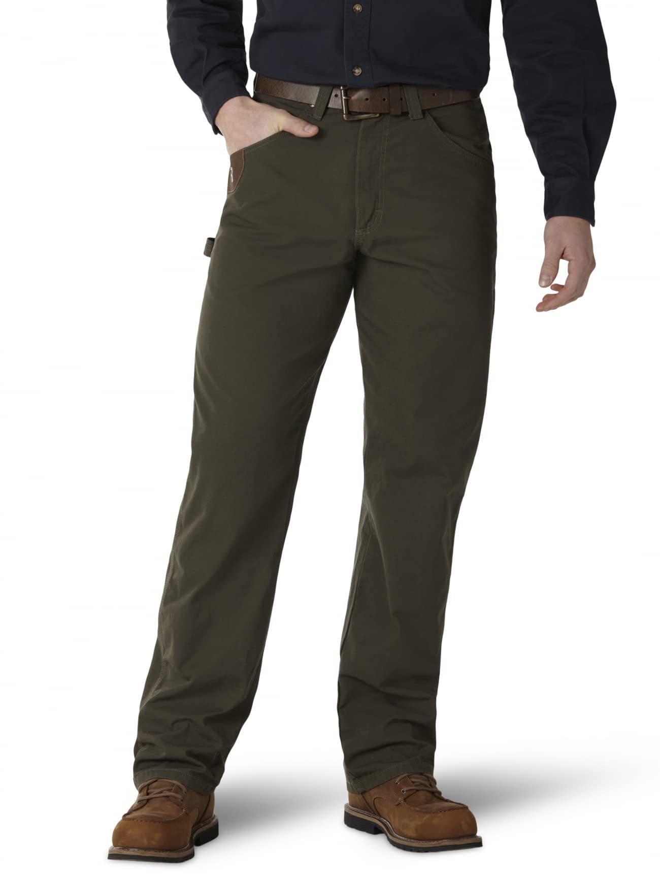 Wrangler Riggs Workwear Men's Ripstop Carpenter Jean - Durable Work Pants for Construction, Carpentry & Outdoor Jobs | Comfortable & Tough for All-Day Wear