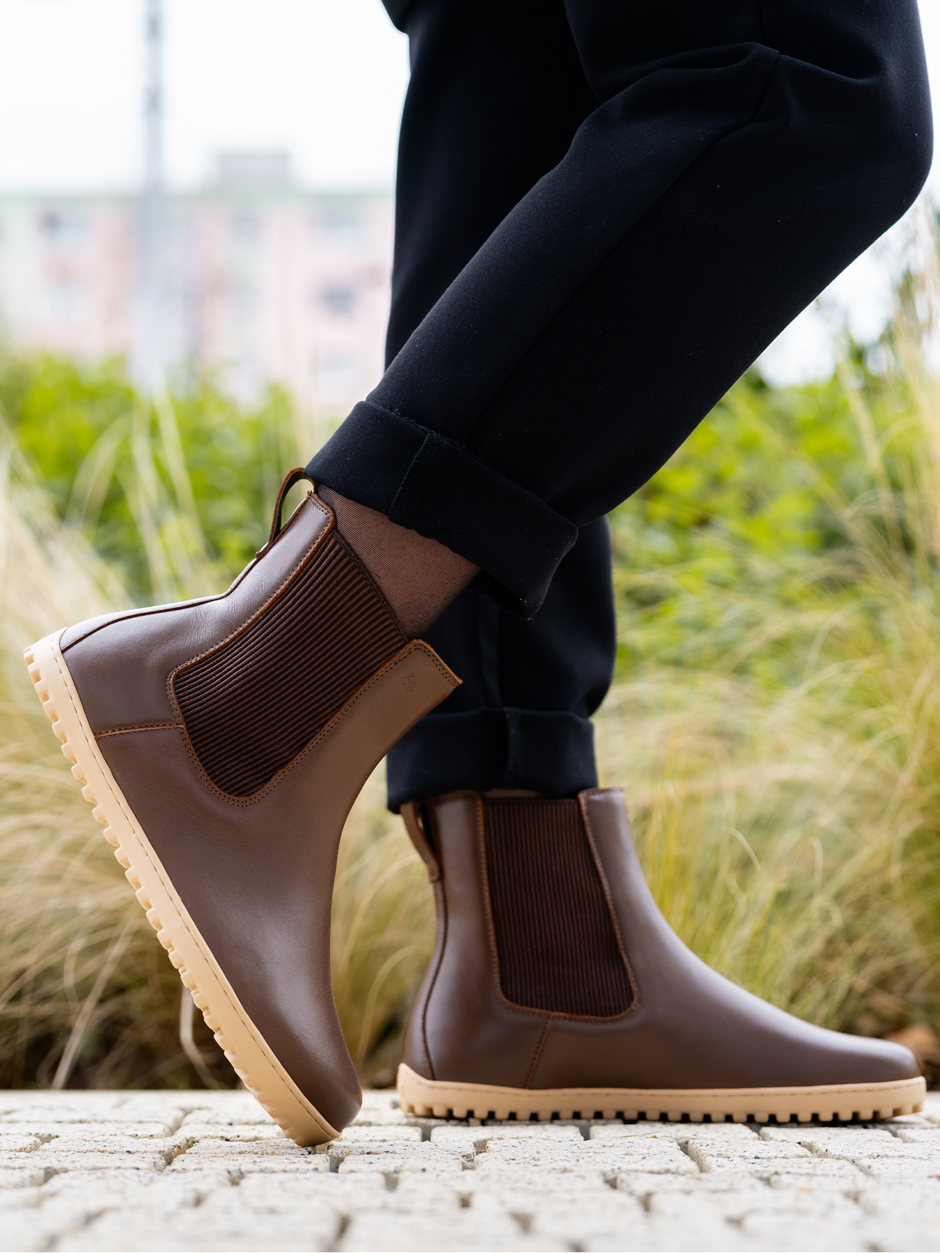Barefoot Boots for Women - Be Lenka Glam in Milk Chocolate | Comfortable Minimalist Shoes for Walking, Travel & Everyday Wear